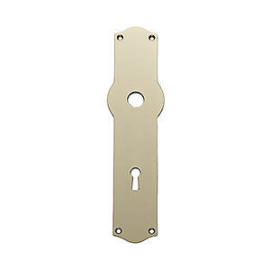 Long plates L41 without rosette GN cc72 Brass Polished Without lacquer Ø15 215x41x3mm