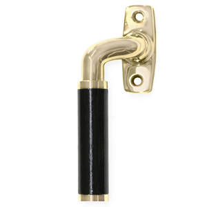 Door handle 8014 (without trim) Skodsborg Brass Polished Without lacquer Ø14mm