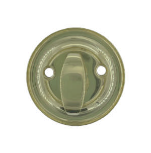 Knob 5062R Double Round Corners White