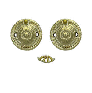 Key tag 1671-T Brass Polished Without lacquer Ø45mm