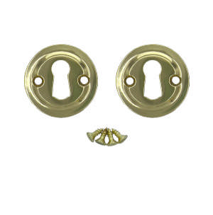 Key tag 1771-T Brass Polished Without lacquer Ø45mm