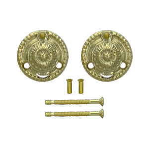 Key tag 1671-A Brass Polished Without lacquer Ø45mm