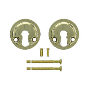 Key tag 1771-A Brass Polished Without lacquer Ø45mm