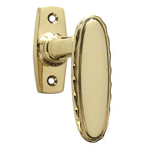 Paskvil handle JA-001 oval Brass Polished Without lacquer