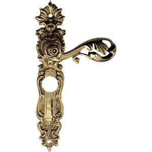 Door handle L472/R GCC Brass Polished with lacquer CC 69mm