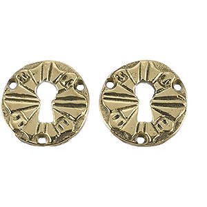 Key tag 1471 Brass Polished with lacquer Ø45