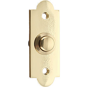 Doorbell 547-1 Single Brass Polished with lacquer CC45 mm