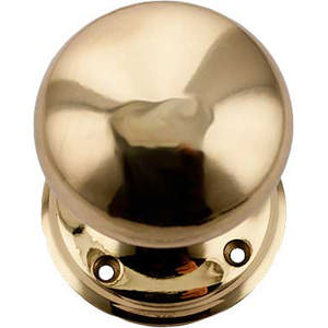 Doorknob 6860 Brass Polished Unlacquered 60mm