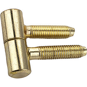 Mortise hinge Brass plated 13 x 7mm