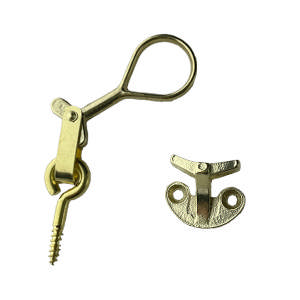 Anverfer 280 m/French eyelet Short hanger incl. console Brass Polished Without varnish 25m