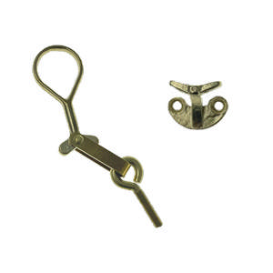 Anverfer 281 card hanger M.plate eyelet Brass Polished Without lacquer 25mm