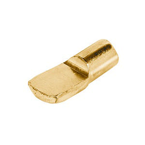 Tongue shelf support Brass plated ø4mm
