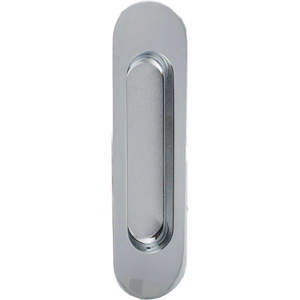 Sliding door bowl 3921 Oval Chrome Zamak 40x150/102x26x11mm