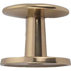 Door knob 498 Brass Polished with lacquer 50 mm