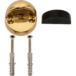 Door Stop 1306 High Model Brass Polished with Lacquer Ø45 x 39mm