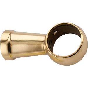 Railing holder 327 Brass Polished with lacquer 33mm