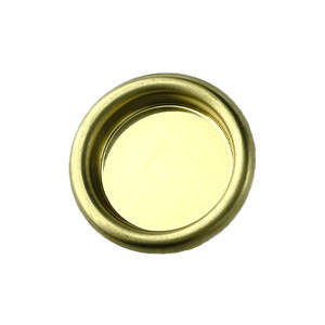 Sliding door bowl 5446 ø40 Brass plated 41x32x6mm