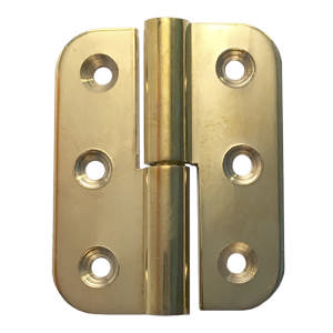 Hamb. Hinge 322 Right Round Brass Polished Without Lacquer 50X40mm