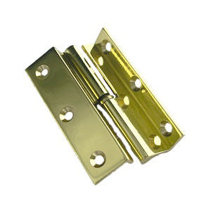 Cabinet Hinge V Bent Brass Polished with Lacquer 60XØ7.5 mm