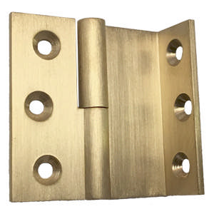 Cabinet Hinge 318/20 Right Angle Brass Polished with Lacquer 50x 20 xØ8 mm