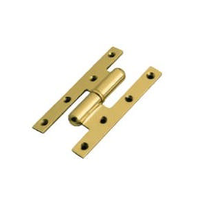 Hinge 0832 Left Brass Polished Without Lacquer 140x75mm