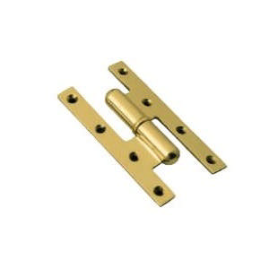 Hinge 0832 Right Brass Polished Without Lacquer 140x75mm