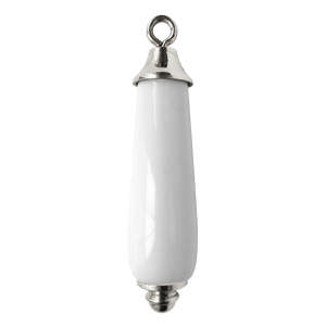 Pull & release handle 90 Chrome porcelain 105mm