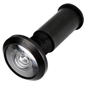 Door spy US Fireproof Black Ø14 T39-73mm