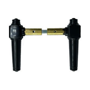 Door handle Svanemølle 671 without trim Black Bakelite