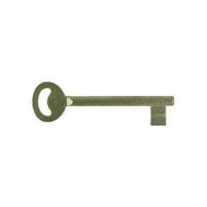 Key for intermediate door lock SINA including plastic insert, brass-plated