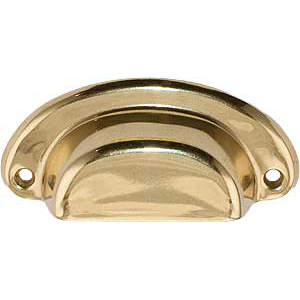 Merchant handle Brass Polished with lacquer 82 mm