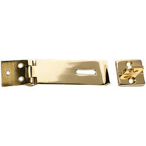 Padlock latch Brass Polished with lacquer 32 x 102mm