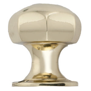 Ball door handle 459 without trim Brass Polished with lacquer 50mm