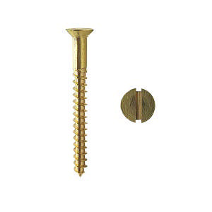 Brass screw DIN 97 Countersunk Head Straight Brass pack of 100 pcs.