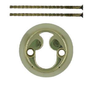 Cylinder Ring Rococo Brass Polished Without Lacquer 6mm Ø50