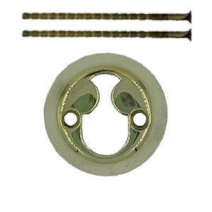 Cylinder Ring Rococo Brass Polished Without Lacquer 18mm Ø50