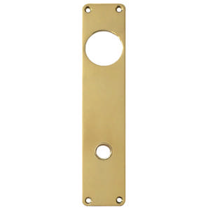 Long sign LA45 GC f/cup cc105 Brass Polished Without lacquer Ø15 220x45x2mm