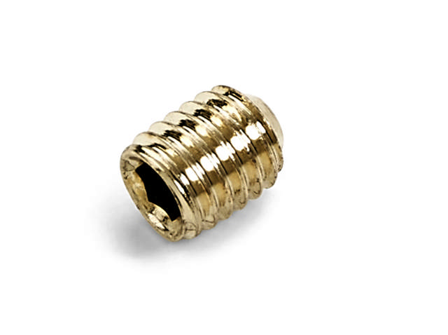 Pinion screw flat M5x6mm Brass plated