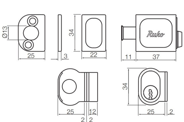 Window lock RG1680(NEW)