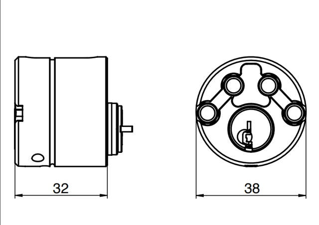 Cyl. RB3613 w/accessories Drum Rfl /ST