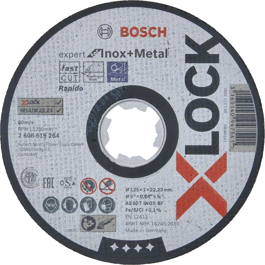 Bosch cutting disc X-LOCK EFMI 125X22.2X1.0mm