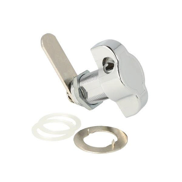 Siso furniture lock 300R Ø19 - 25mm length w/padlock, Cam A04