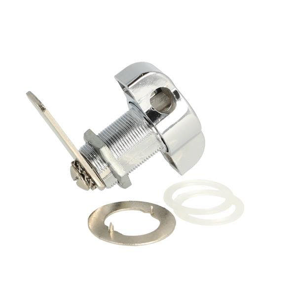 Siso furniture lock 300R Ø19 - 25mm length w/padlock, Cam A04