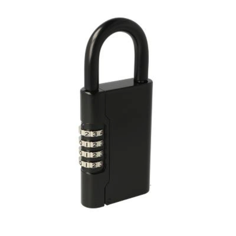 Siso padlock with code and key storage