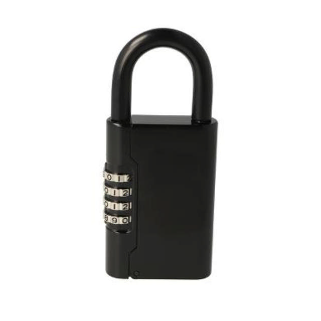 Siso padlock with code and key storage