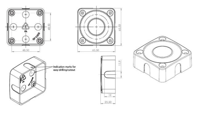 Siso cover for Mifare1 cabinet lock