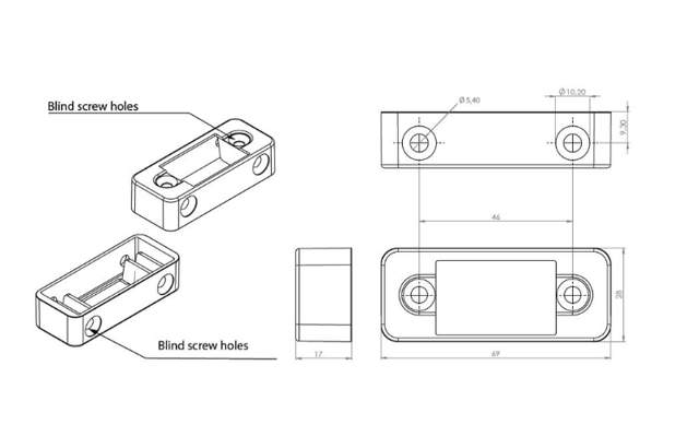 Siso cover for Mifare1 lock plate